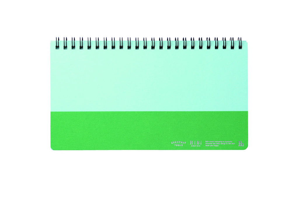 HiBi Weekly Notebook A5 11.8x21x1 cm Green - Stuff & All Ltd 