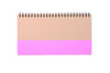 HiBi Weekly Notebook A5 11.8x21x1 cm Pink - Stuff & All Ltd 