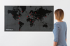 Pin Wall World Map Black - Stuff & All Ltd 