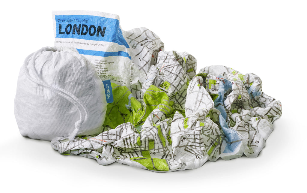 London Waterproof Light Super Resistant Crumpled City Map - Stuff & All Ltd 