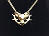 Phoebe 18 Carat Gold 'Sacred Heart' Deer Necklace - Stuff & All Ltd 