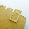 Midori Brass Number Clips - Stuff & All Ltd 