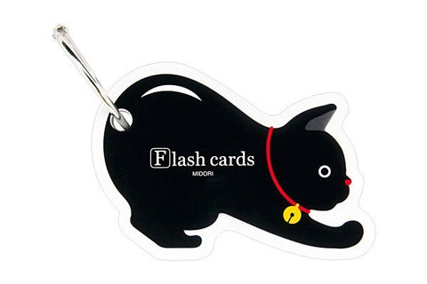 Midori Flash Cards Cat - - Stuff & All Ltd 
