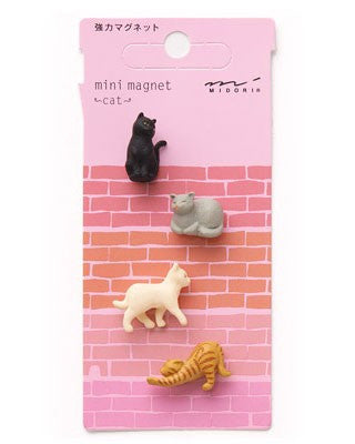 Midori Mini Magnet Cat - Stuff & All Ltd 