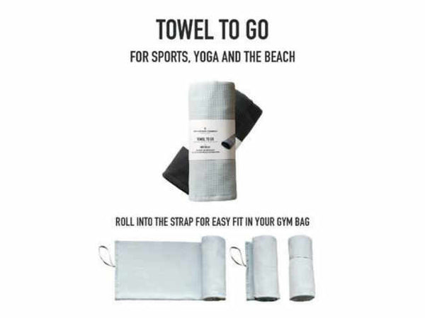 The Organic Company Towel To Go - Sports, Yoga and Beach - Stuff & All Ltd 