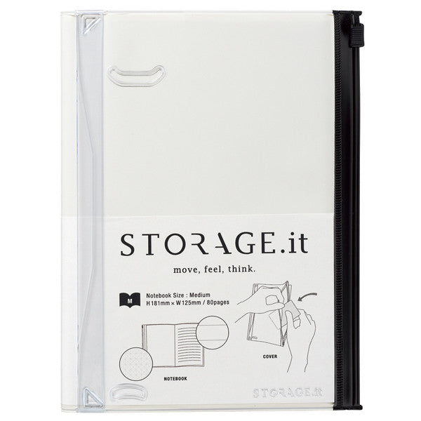 Storage.it Notebook A6 Black Or White - Stuff & All Ltd 