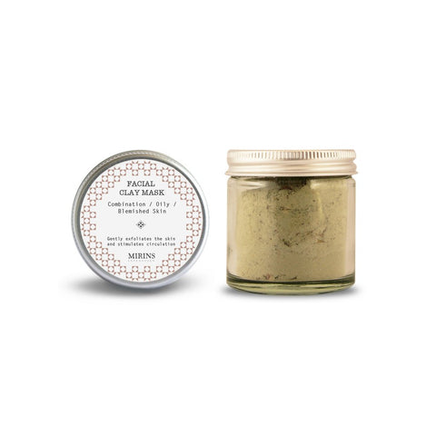 Mirins Facial Clay Mask - Combination/Oil/Blemished Skin - Stuff & All Ltd 