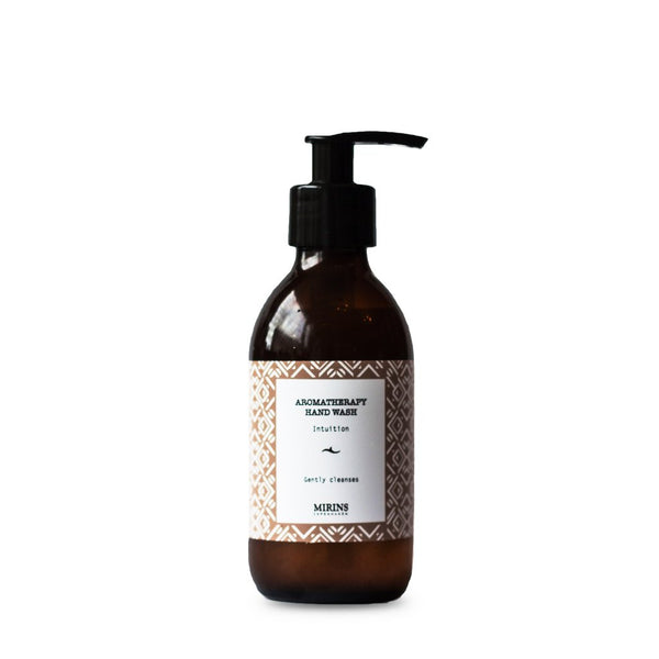 Mirins Hand Wash - Intuition - Patchouli, Rosewood & Geranium, with pump - Stuff & All Ltd 