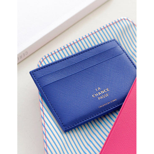 Iconic Flat Card Pocket Blue - Stuff & All Ltd 